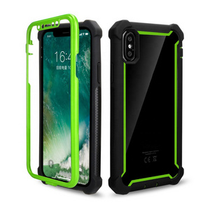 3 In 1 Shockproof Clear Pc Tpu Hybrid Guard Case Heavy Duty Clear Transparent For iPhone XS max 14 15 pro max