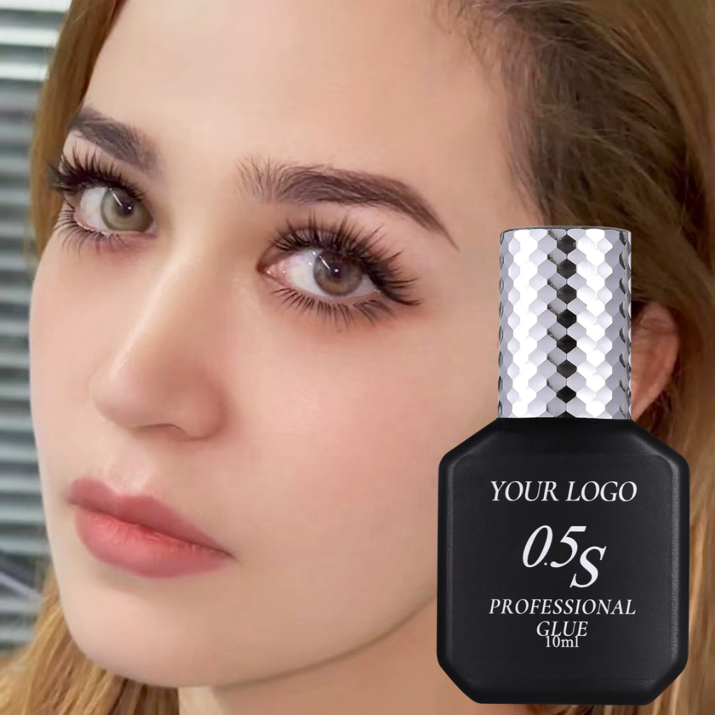 Professional Private Label Super Strong Eyelash Extension Glue Black Eyelash Glue 0.5 Second 1 Second Natural False Eyelash Glue