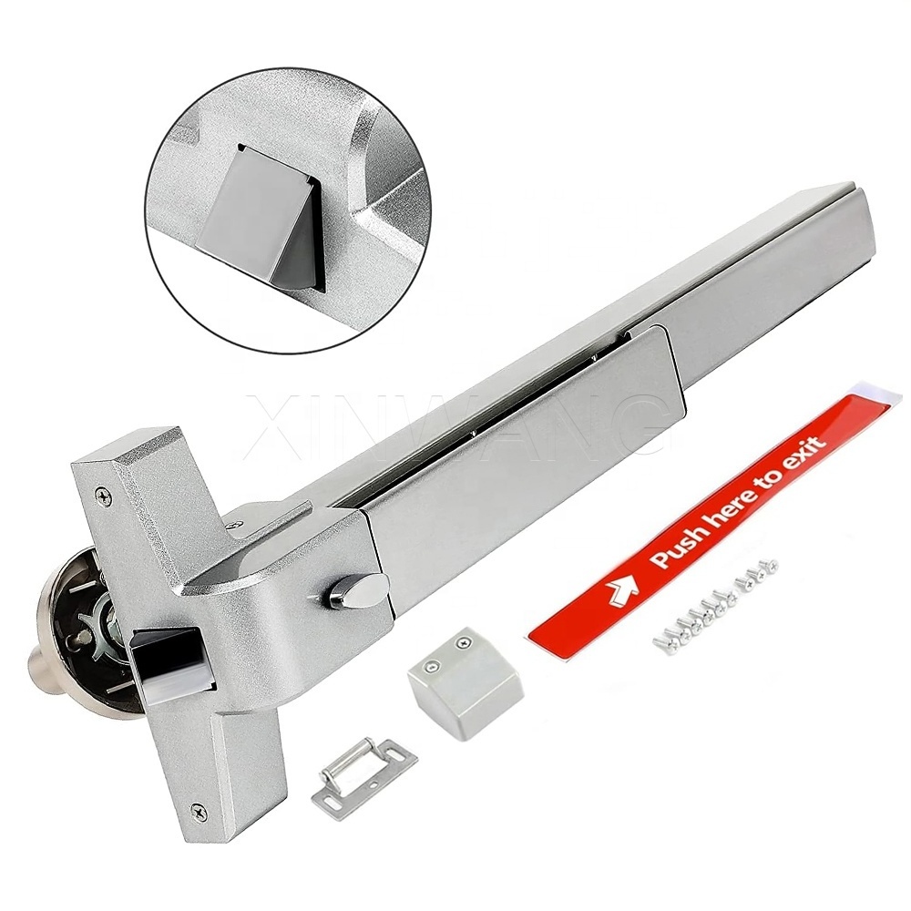 Factory price 650mm 800mm 1000mm Fire Rated Panic Exit Bar Emergency Exit Device Push Bar Panic Lock with door Handle