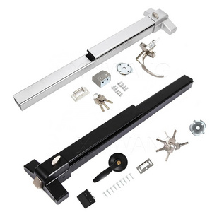 hot sale Fire Door Hardware Panic Lock Set 650mm 800mm 1000mm Push Bar Panic Exit Device with Exterior Lever handle Lock