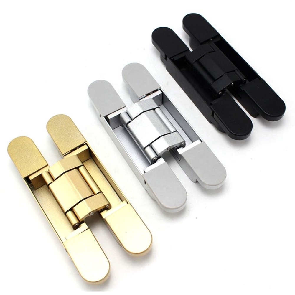 180 degree heavy duty wood hidden cross hardware invisible gate hinge 3d adjustable concealed door hinge