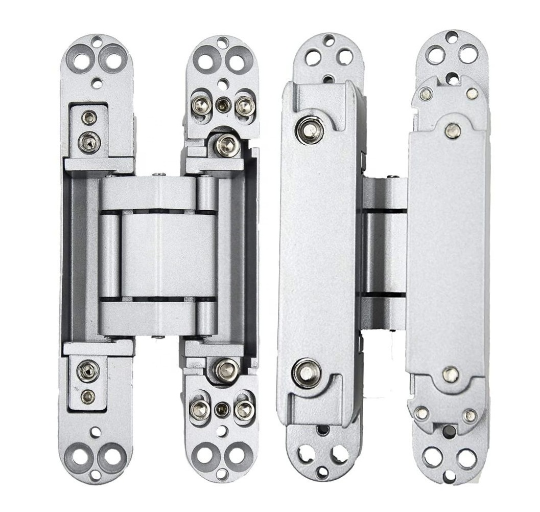 180 degree heavy duty wood hidden cross hardware invisible gate hinge 3d adjustable concealed door hinge