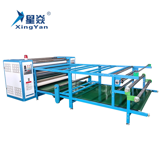 Xingyan Industrial 600*1700 mm Roll To Roll Sublimation Heat Transfer Printing Calendar Rotary Heat Press Machine For Fabric