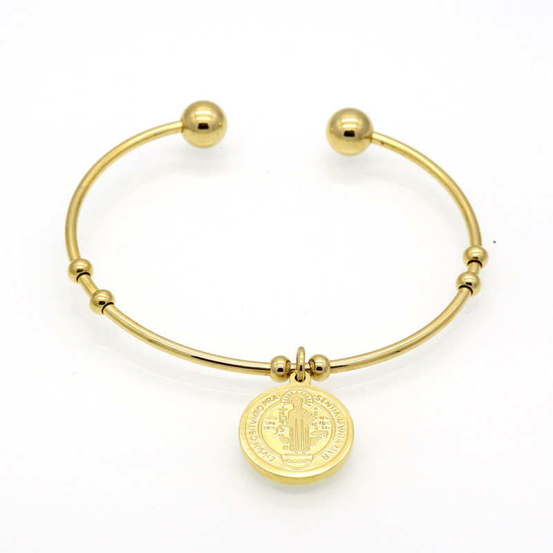 Fashion New Buddha  Bracelet Women's Believers Gift Stainless Steel Bracelet Jewelry Wholesale