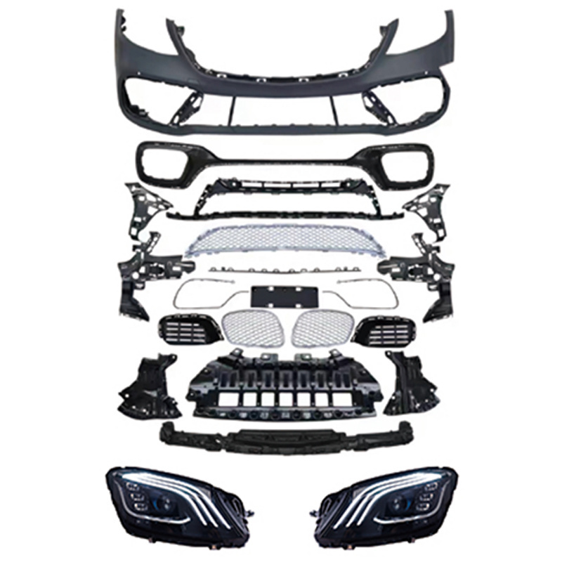 Upgrade S65 AMG For Mercedes S Class W222 Upgrade 2018 S65 AMG Style Front Rear Bumper Body Kit