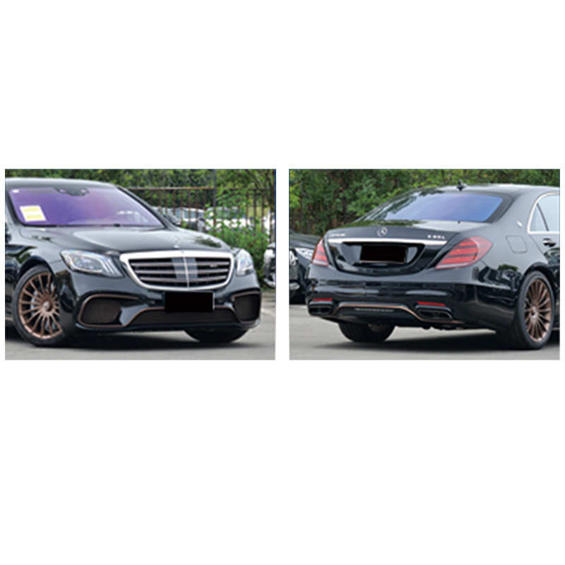 Upgrade S65 AMG For Mercedes S Class W222 Upgrade 2018 S65 AMG Style Front Rear Bumper Body Kit