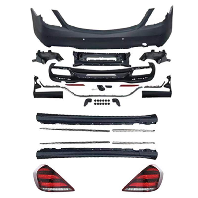 Upgrade S65 AMG For Mercedes S Class W222 Upgrade 2018 S65 AMG Style Front Rear Bumper Body Kit