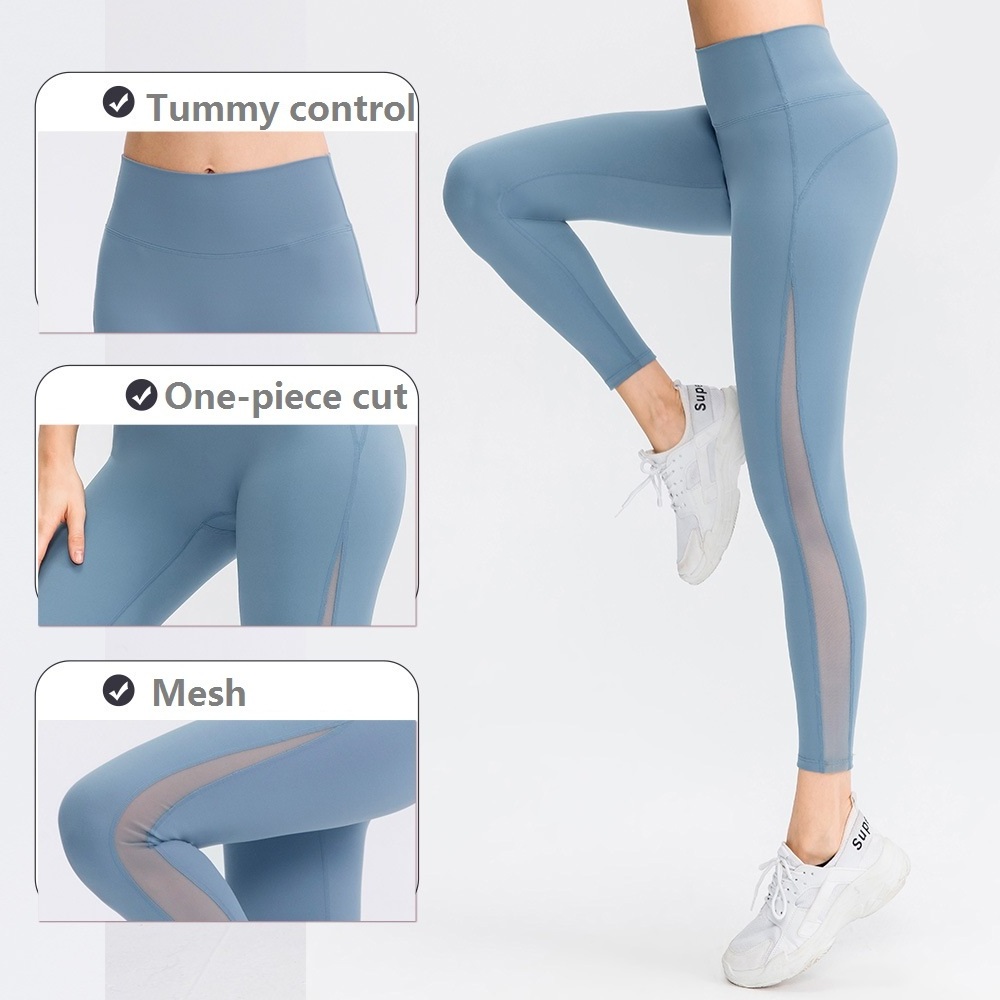 Fitness Yoga Wear Woman's Butt Lifting Workout Leggings No Camel Toe Yoga Pants Leggings High Waist Sports Mesh Women Gym Pants