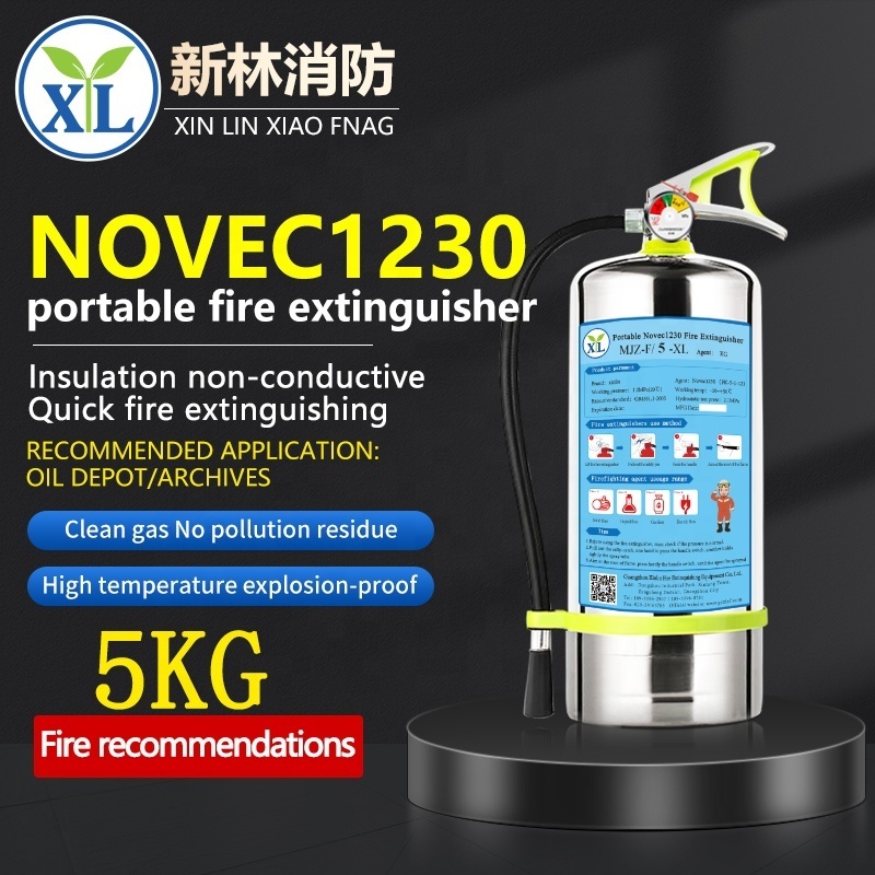 Car Fire Extinguisher 5kg Novec 1230 gas home kitchen use fire extinguisher gift fire suppression