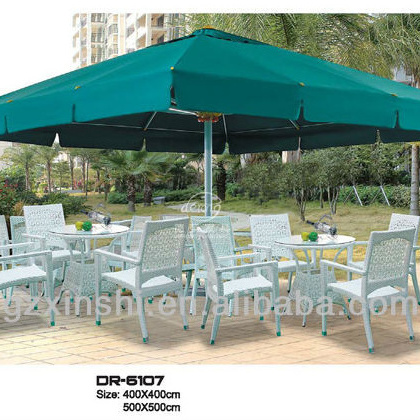 High quality garden Outdoor Umbrella / Middle pillar umbrella  sun Umbrella / Garden Parasol with marble base