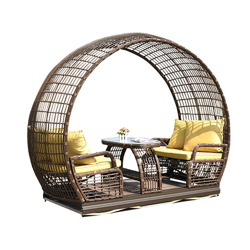 Modern Rattan Swings Rocking Basket Balcony Courtyard Garden Outdoor Furniture