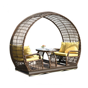 Modern Rattan Swings Rocking Basket Balcony Courtyard Garden Outdoor Furniture