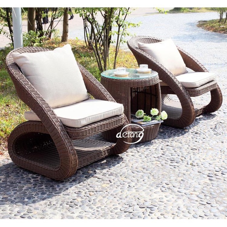 Modern outdoor sofa Patio furniture rattan sofa