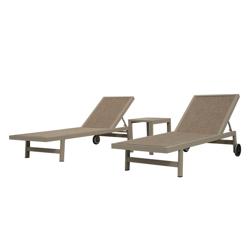 Outdoor Beach Swimming Pool Chair Garden Furniture Sun Lounge Bed Aluminium Alloy Outdoor Lounger Poolside