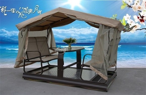 Four seater aluminium swing chair garden swing pation swings