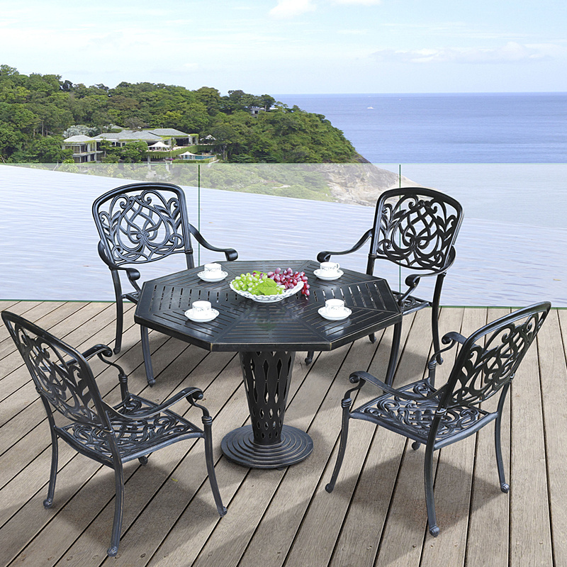 cast aluminum dining set patio table and chair for garden furniture, outdoor furniture, patio furniture DR-3282T