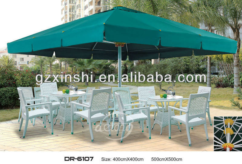 Square big outdoor umbrella prevent the strong sun shine parasol