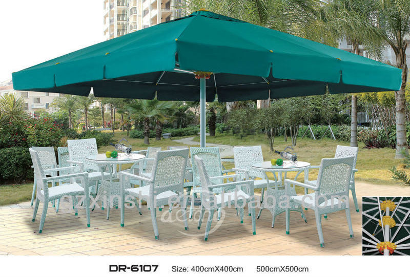 Square big outdoor umbrella prevent the strong sun shine parasol