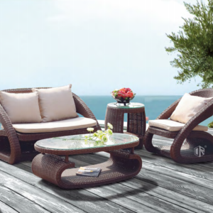 Modern outdoor sofa Patio furniture rattan sofa