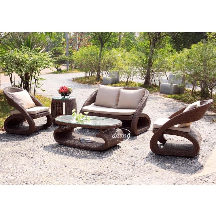 Modern outdoor sofa Patio furniture rattan sofa