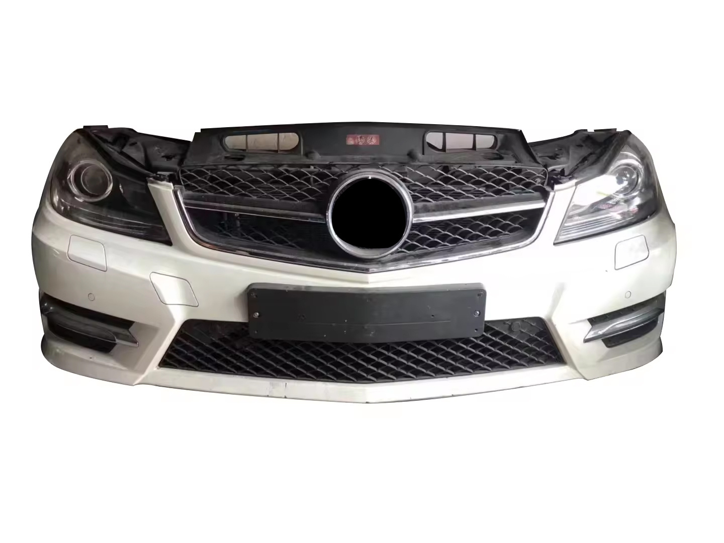 A-MG C63 Style Body kit For Mercedes-Benz C-Class W204 2008-2013 PP Facelift Front Bumper Rear Bumper Rear Diffuser Side Skirts