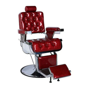 Vintage grease hair chair High-end barbershop hair chair can be raised and lowered upside down shaving chair