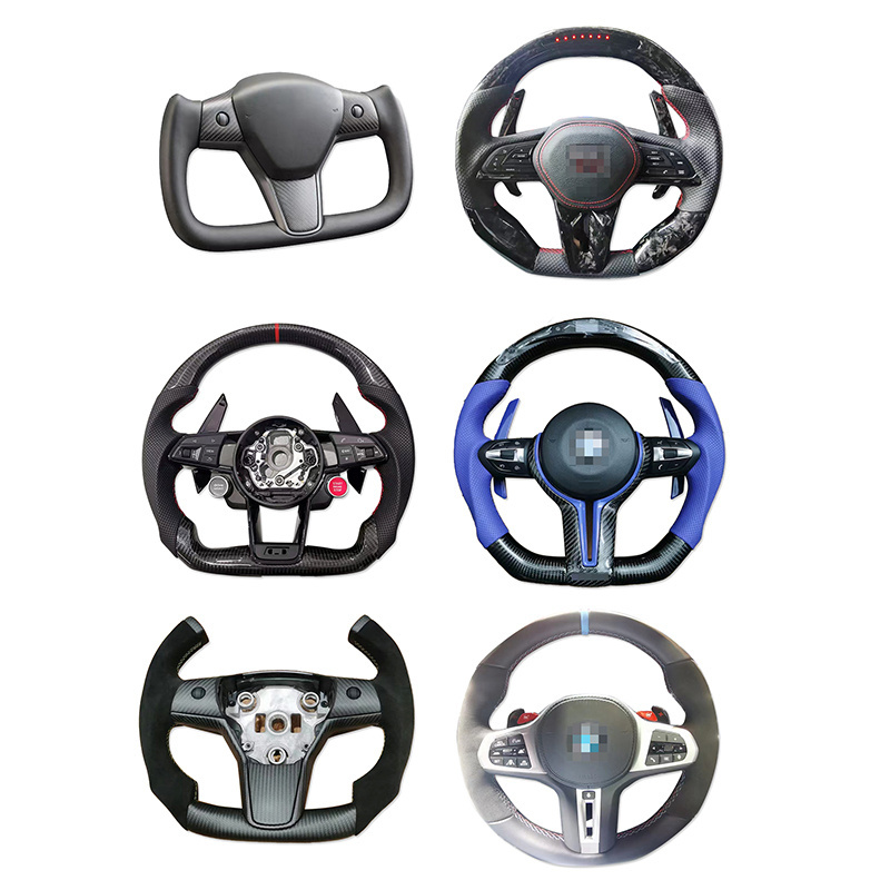 Car carbon fiber Steering Wheel for Toyota Nisaan Audi Tesla Mercedes Benz Porsche BMW Bentley