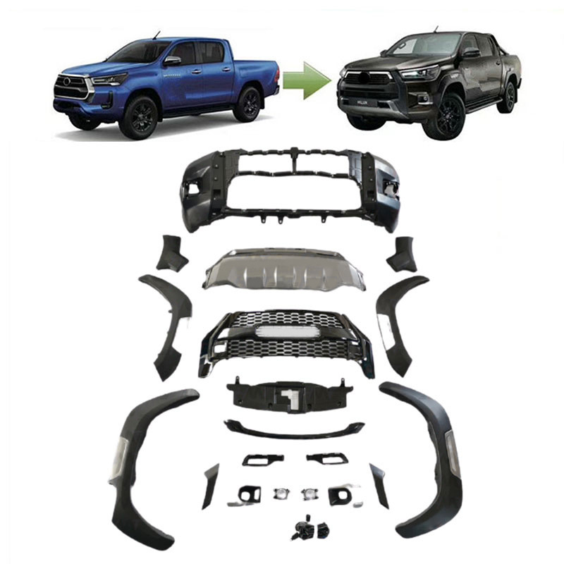 ABS body kit  front bumper SUV accessories Body Kit for Toyota revo2021 Update to rocco