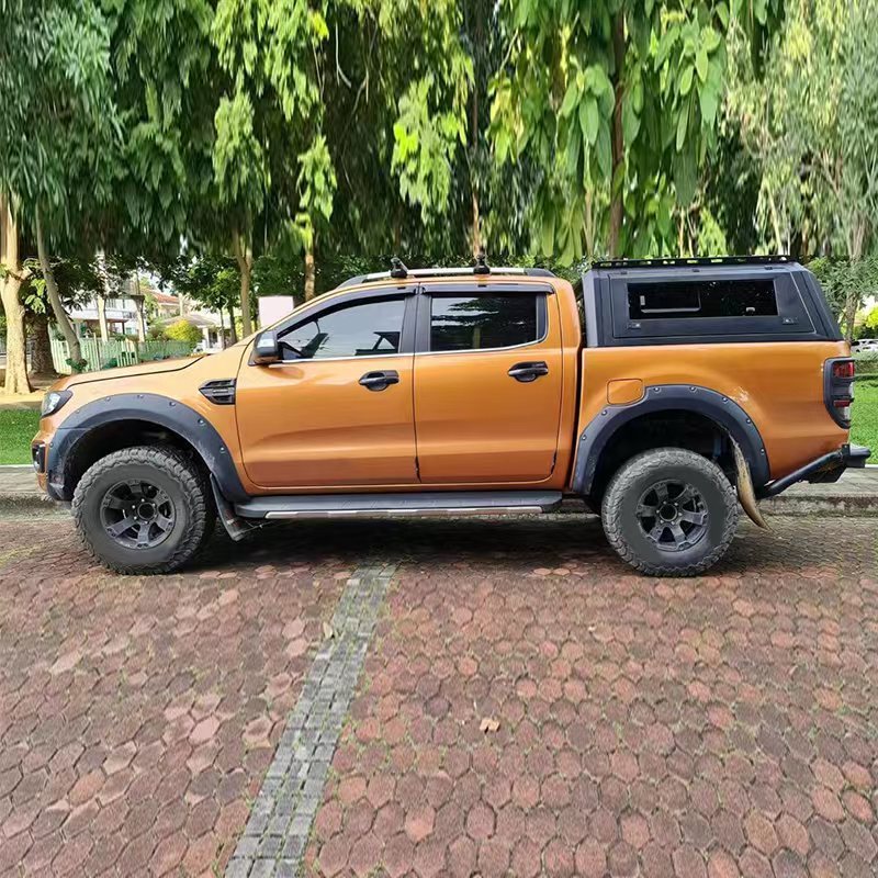 Dongsui 4*4 Car Part Accessories Truck Camper Topper Steel Aluminum Canopy Roof Truck Canopies for Ford Ranger