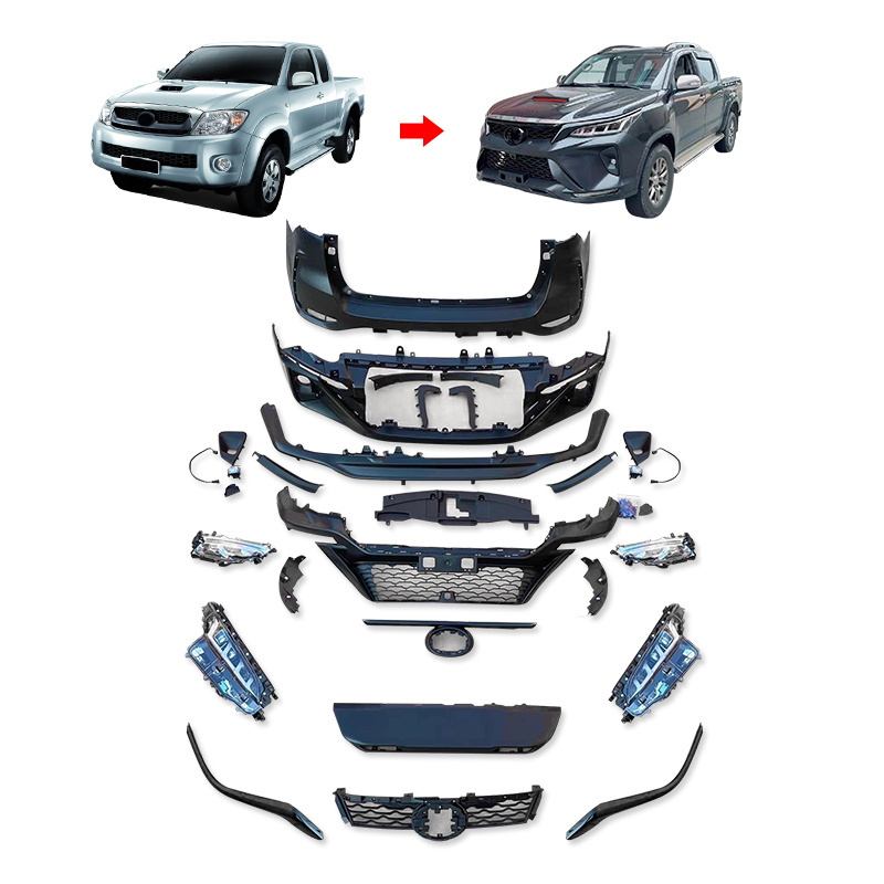 Kit de carroceria completo para Toyota Vigo 2010-16 Actualizacion a kits de estiramiento facial Fortuner 2022