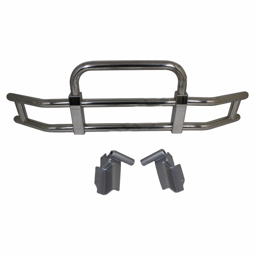 North America Heavy Truck Body Parts 304 Stainless Steel Truck Deer Guard Bumper  For Volvo Vnl Freightliner Cascadia