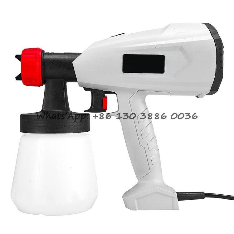 220V 500W High Power Quality Adjustable Flow Spraying Angle Home Electric Paint Sprayer, HVLP Airless Spray Gun, With 2 Nozzles