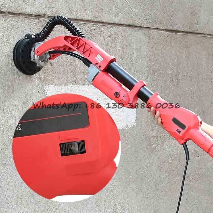 220V 1010W Professional Roof Floor Cement Wall Grinder Machine Electric Dust-free Drywall Sander Hand Wall Grinding Machine