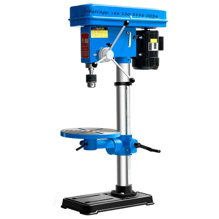 Portable Craft High Precision Industrial Variable Speed Bench Drill Machine with Cast Iron Stand for Wood Metal Steel Drilling