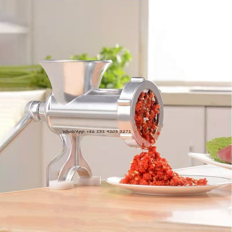 Kitchen Meat Grinder Stainless Steel Handheld Sausage Noodle Dish Crank Household Kitchen Hand Crank Meat Mincer Kitchen Tool