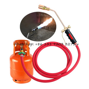 Liquefied Welding Gas Torch Fire Gun Single And Double Switch Type Liquefied Gas Torch LPG Gas Spray Gun Flame Thrower With Hose