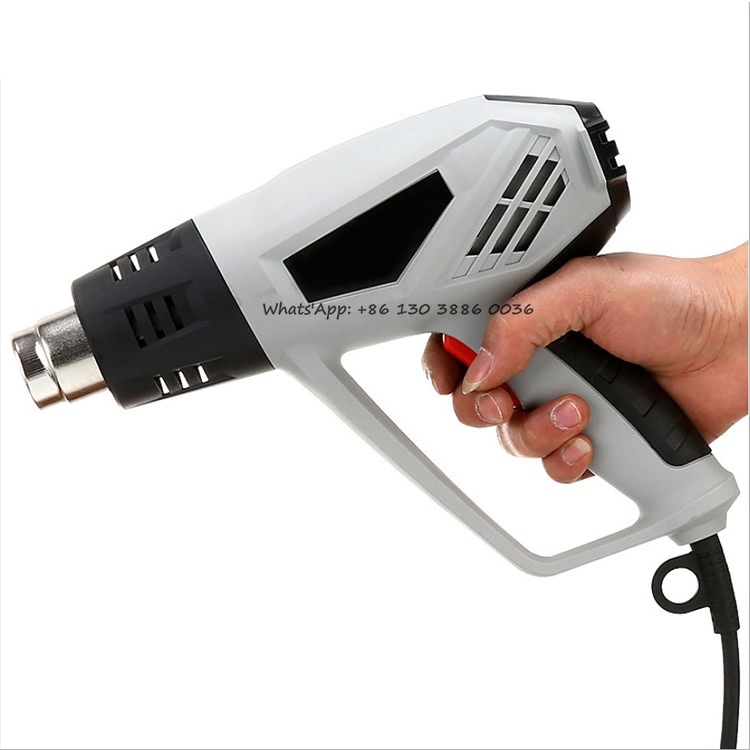 Industrial 2000W 2 Gear Temperatures Settings Multifunction Electric Heating Hot Air Gun With Nozzle Attachments Power Tool