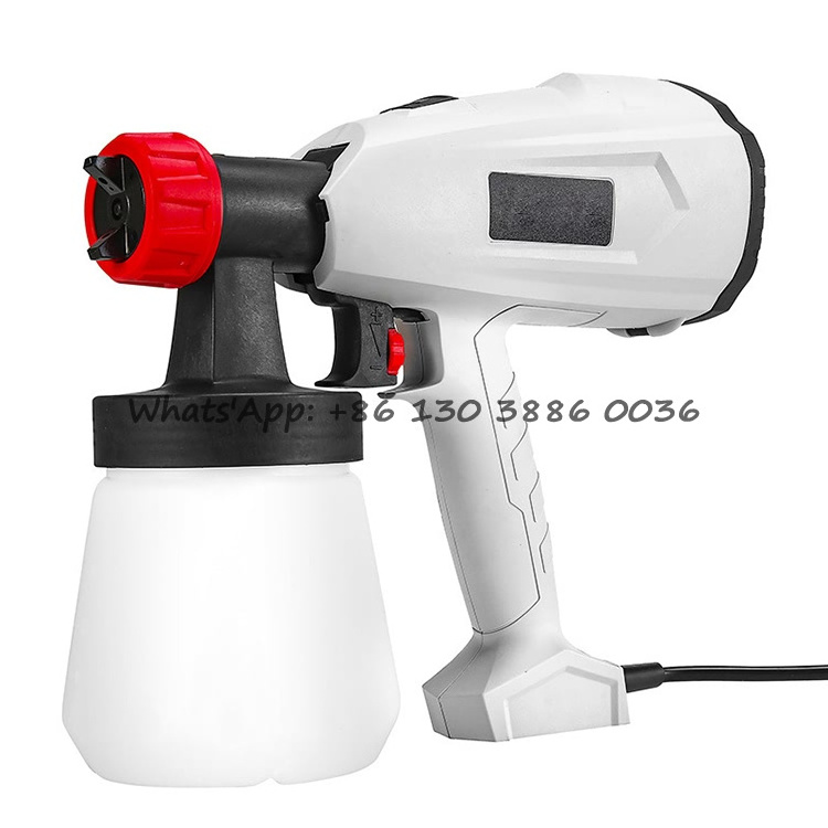 220V 500W High Power Quality Adjustable Flow Spraying Angle Home Electric Paint Sprayer, HVLP Airless Spray Gun, With 2 Nozzles