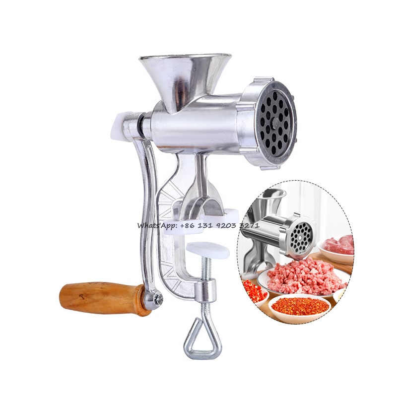 Kitchen Meat Grinder Stainless Steel Handheld Sausage Noodle Dish Crank Household Kitchen Hand Crank Meat Mincer Kitchen Tool