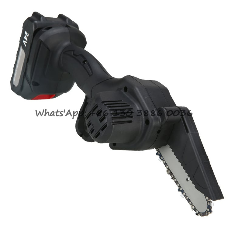 Handheld Portable Mini Chainsaw With Baffle Cordless Hand Saw Chain Saw Mini Electric Chainsaw Wood Cutting