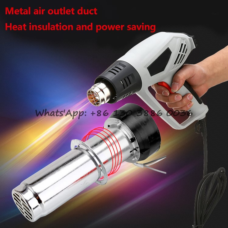 High Quality Performance Wrap Shrink Electric Hot Blow Digital Display Temperature Control Model 2000W Hot Heat Air Gun