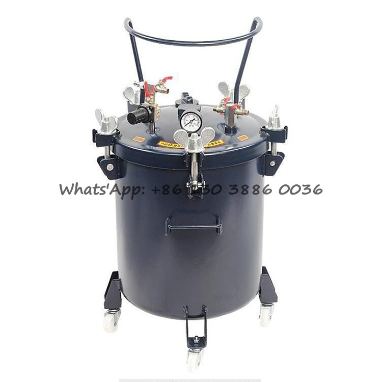 10L 20L 30L 40L 60L High Performance Stainless Steel Manual Automatic Pneumatic Paint Pressure Pot Tank for Spray Gun Painting