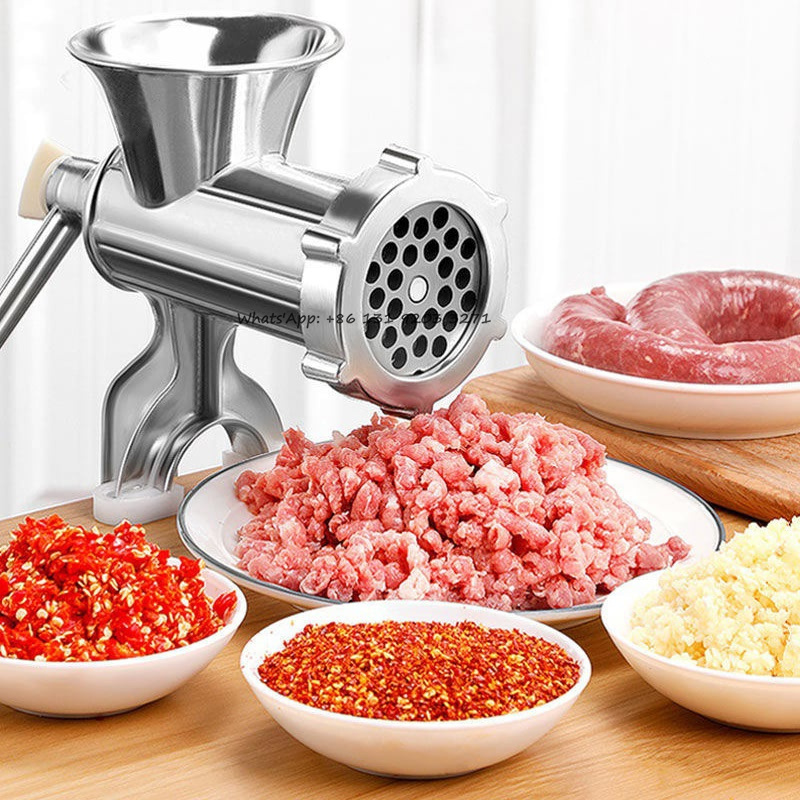 Kitchen Meat Grinder Stainless Steel Handheld Sausage Noodle Dish Crank Household Kitchen Hand Crank Meat Mincer Kitchen Tool