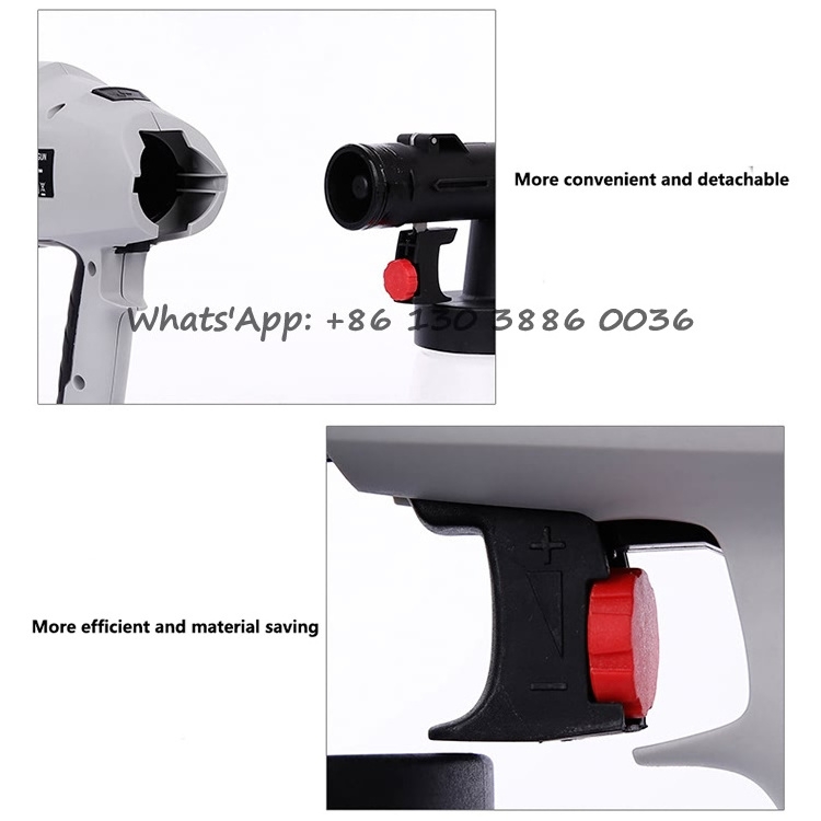 Automatic 700ml 500W Gravity Airbrush Sprayer Atomizer Electric Tool Hopper Pistol Paint Spray Gun for Painting