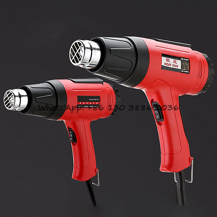 Heat Gun Professional 2000W Industrial Hair Dryer Brushless Hot Power Adjustable Air Welding Electric Hot Air Gun for Soldering