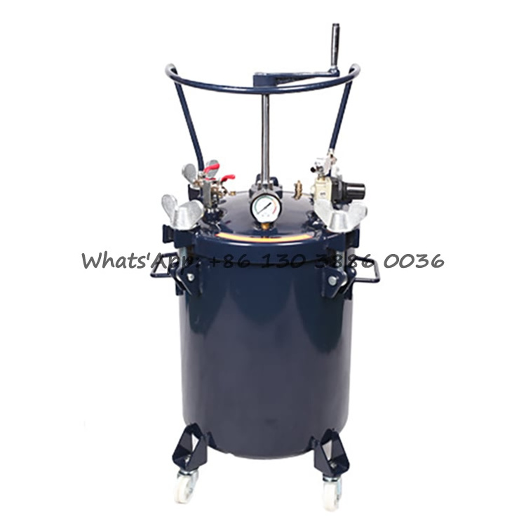 10L 20L 30L 40L 60L High Performance Stainless Steel Manual Automatic Pneumatic Paint Pressure Pot Tank for Spray Gun Painting