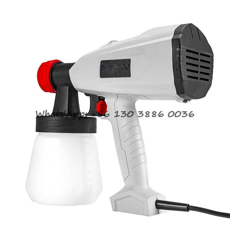 220V 500W High Power Quality Adjustable Flow Spraying Angle Home Electric Paint Sprayer, HVLP Airless Spray Gun, With 2 Nozzles