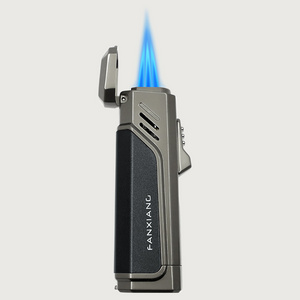 New Design Zinc Alloy Smoking Cigar Accessories Luxury Refillable Gas Lighter 3 Jet Flame Cigar Torch Lighter