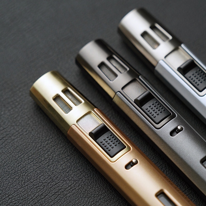 High Quality Novelty Butane Windproof Cigar Accessories Luxury Cigarette Outdoor Lighter