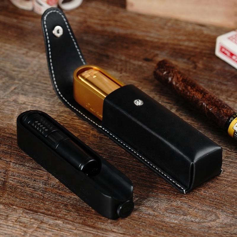 cigar ashtray and lighter gift set with cigar punch